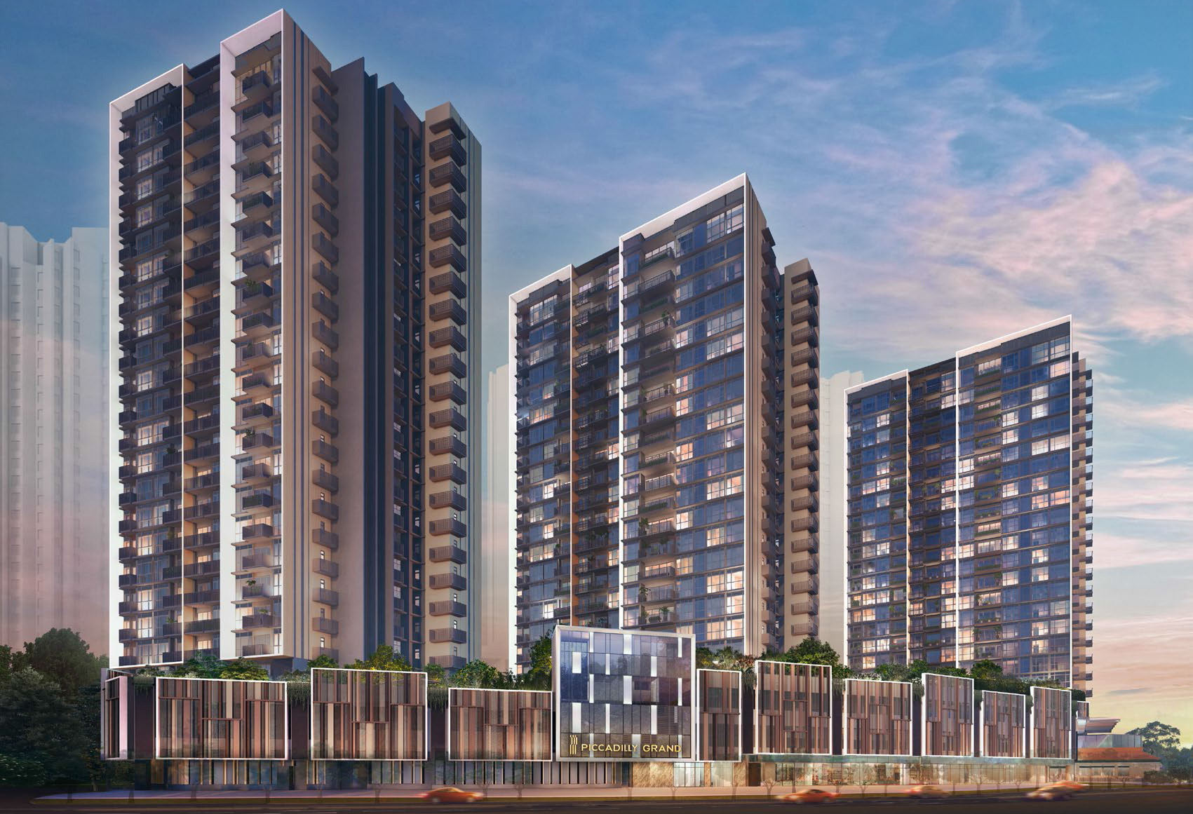 New condo projects - Piccadilly Grand facade