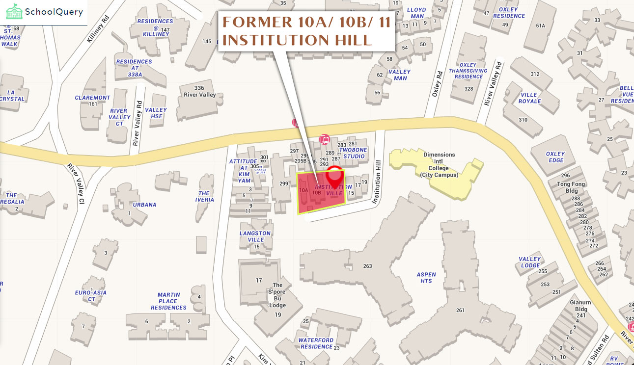  Former 10A/ 10B/ 11 Institution Hill 2d location map