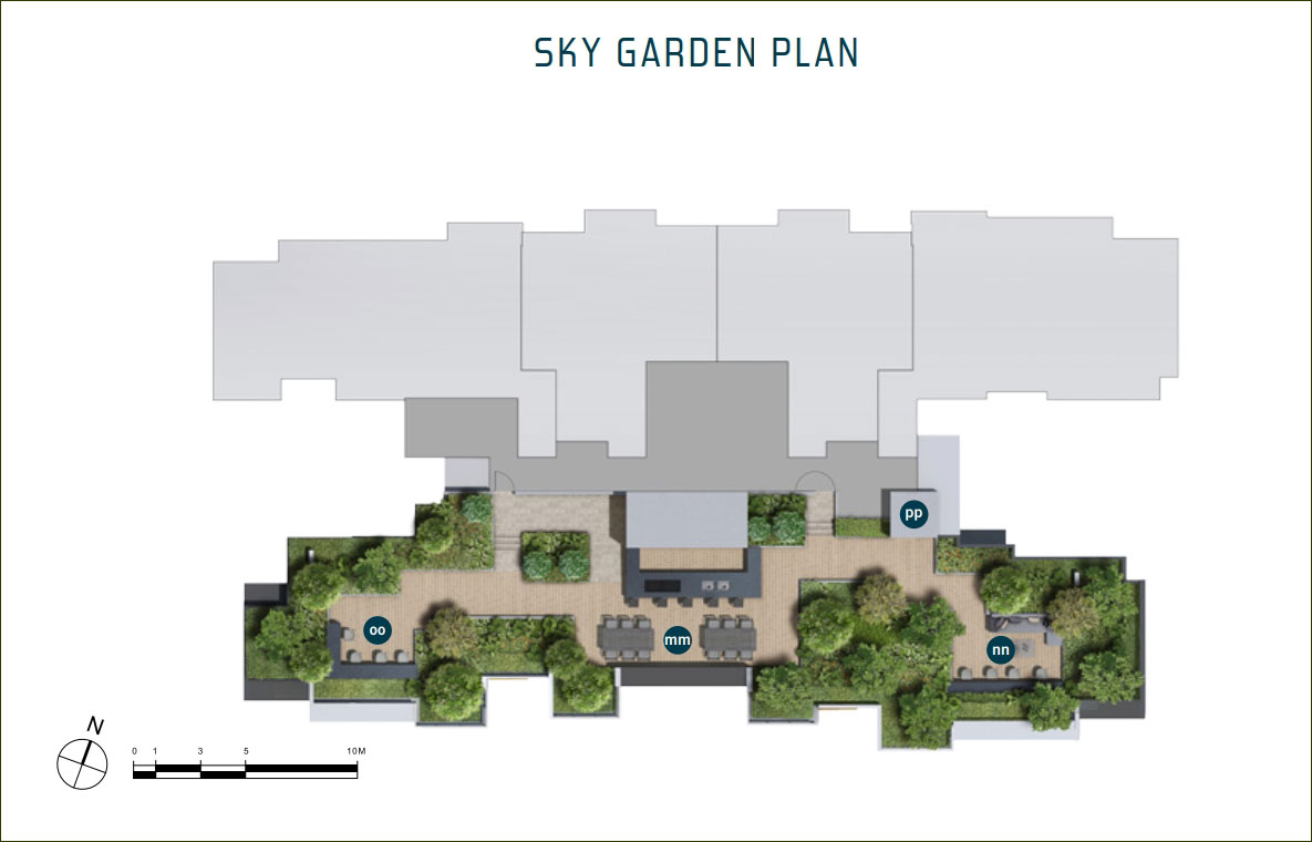 Penrose condo Sky Garden Plan