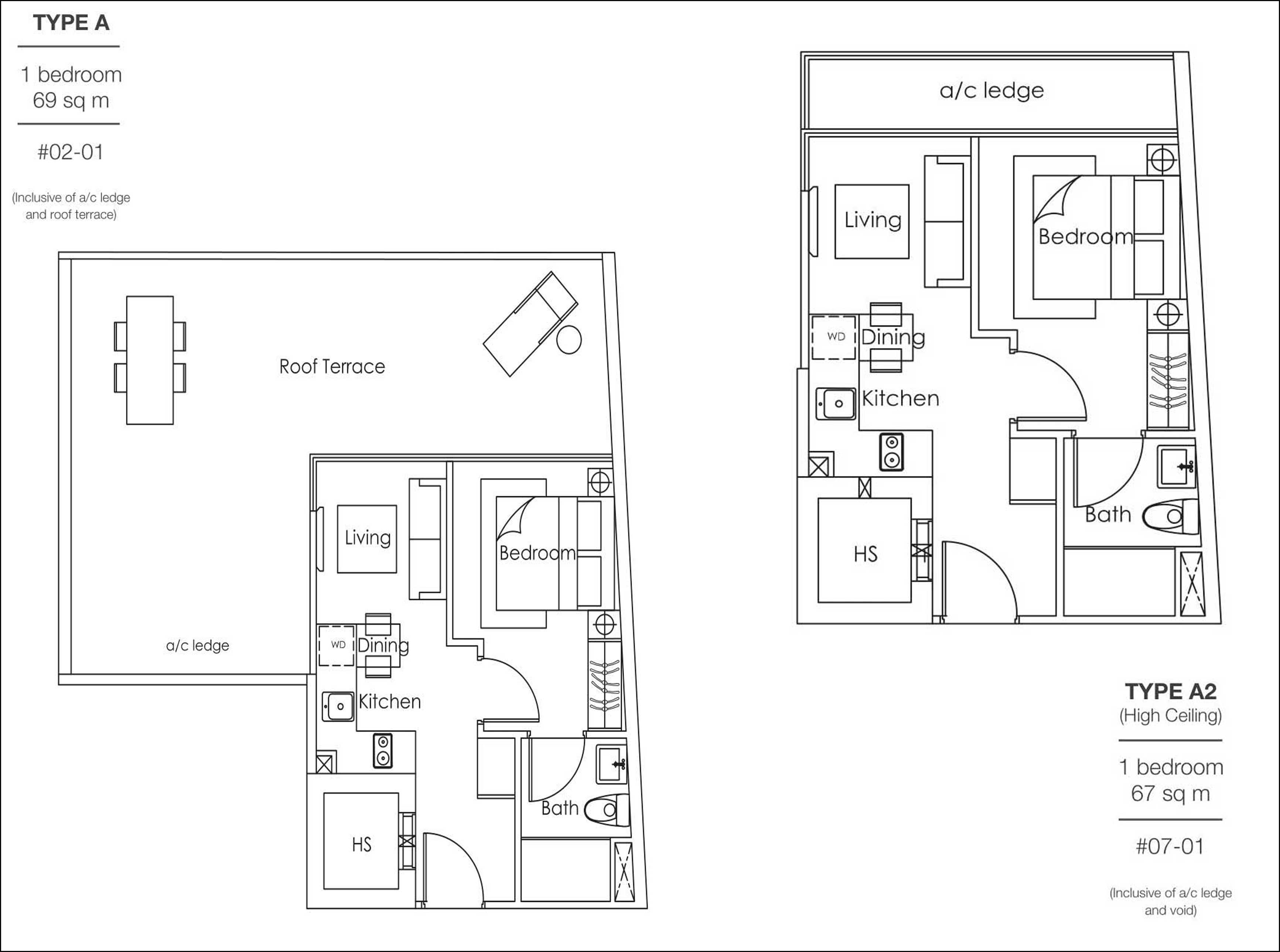 Royce Residences Floor Plan -1 bedroom