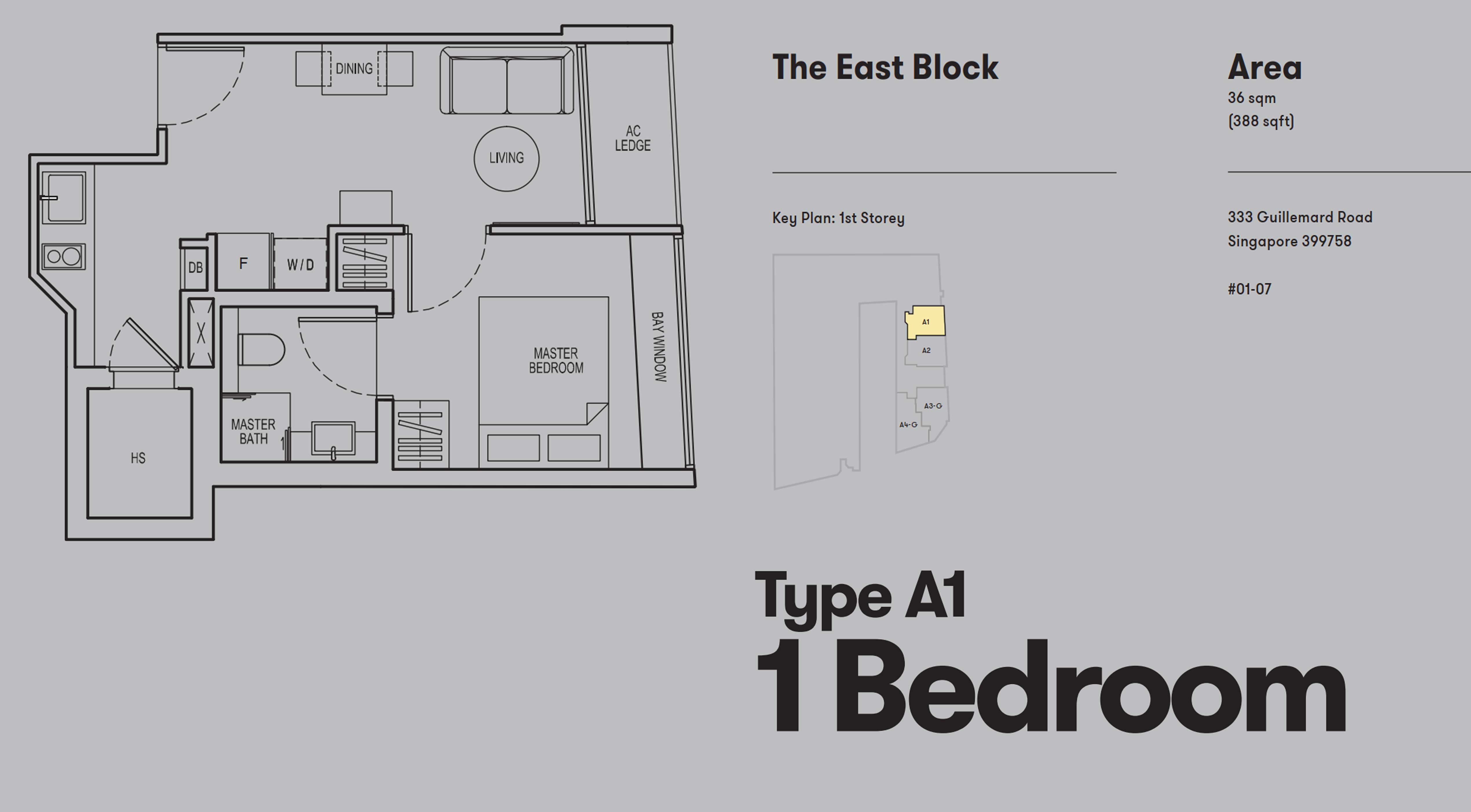 1 Bedroom Type A1