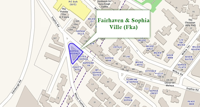 Location of new launch properties for sale - Fairhaven and Sophia Ville (FKA)